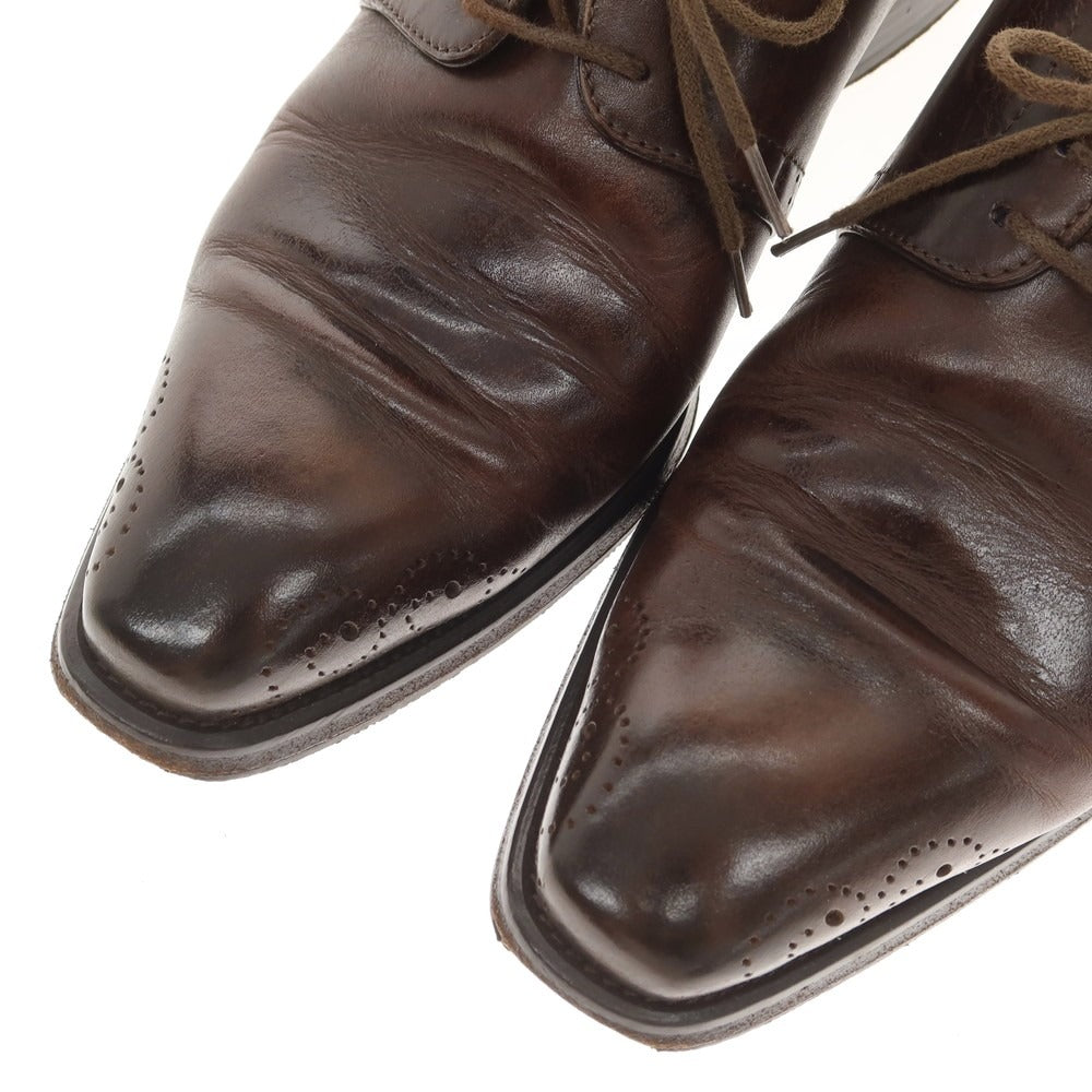 【中古】ステファノブランキーニ Stefano Branchini プレーントゥ ドレスシューズ ブラウン【 6 】【 状態ランクD 】【 メンズ 】