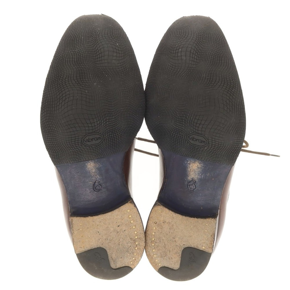 【中古】ステファノブランキーニ Stefano Branchini ホールカット ドレスシューズ バーガンディ【 6 】【 状態ランクC 】【 メンズ 】