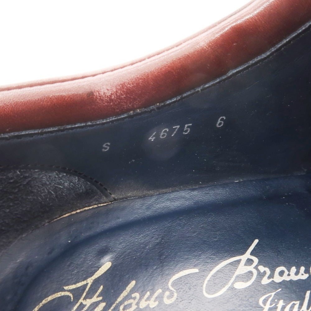 【中古】ステファノブランキーニ Stefano Branchini ホールカット ドレスシューズ バーガンディ【 6 】【 状態ランクC 】【 メンズ 】