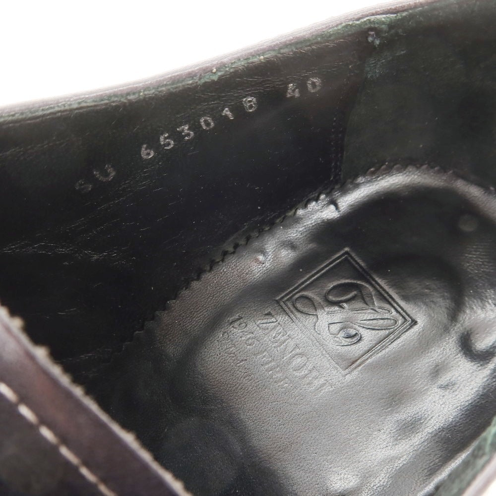 【中古】ゼノビ ZENOBI プレーントゥドレスシューズ ブラック【 40 】【 状態ランクD 】【 メンズ 】