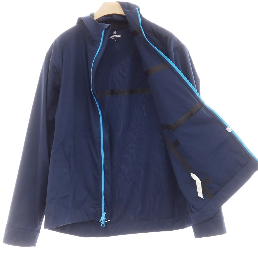 【中古】ジーフォア G/FORE ポリエステル ソフトシェル ジャケット ネイビー【 XL 】【 状態ランクC 】【 メンズ 】