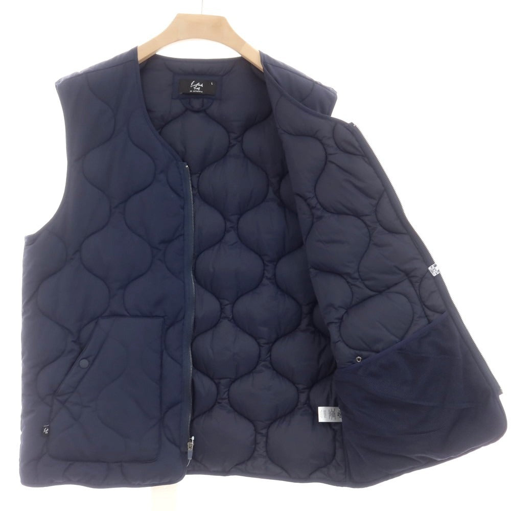 【中古】イーストサイドゴルフ Eastside Golf コットンナイロン ジップアップ 中綿ベスト ネイビー【 L 】【 状態ランクB 】【 メンズ 】