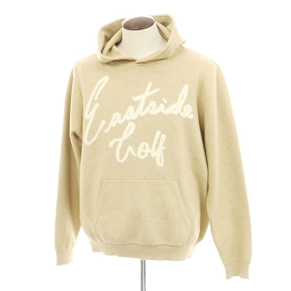 【中古】イーストサイドゴルフ Eastside Golf レーヨンポリエステルナイロンウール ニット プルオーバー パーカー ベージュ【 XL 】【 状態ランクB 】【 メンズ 】