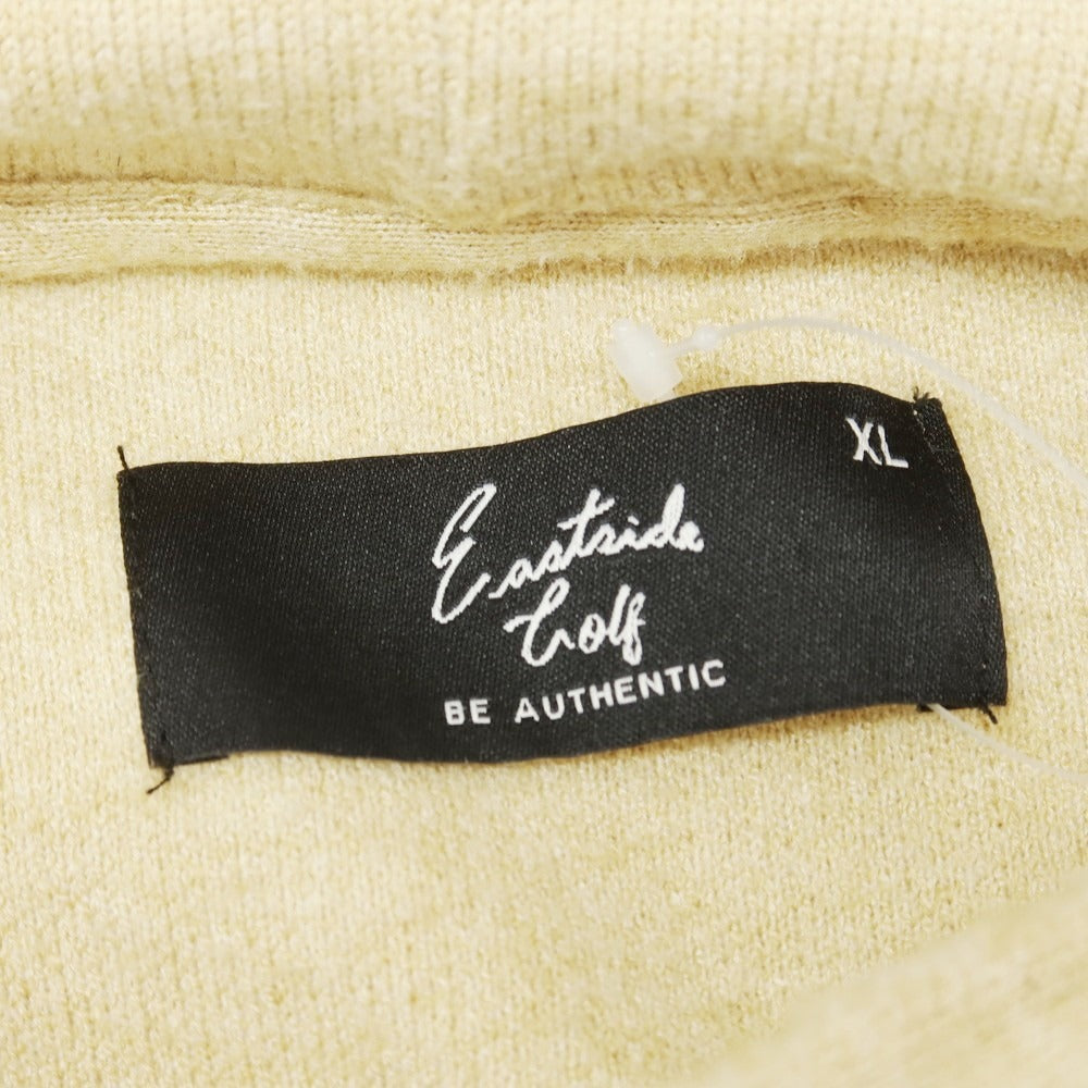 【中古】イーストサイドゴルフ Eastside Golf レーヨンポリエステルナイロンウール ニット プルオーバー パーカー ベージュ【 XL 】【 状態ランクB 】【 メンズ 】