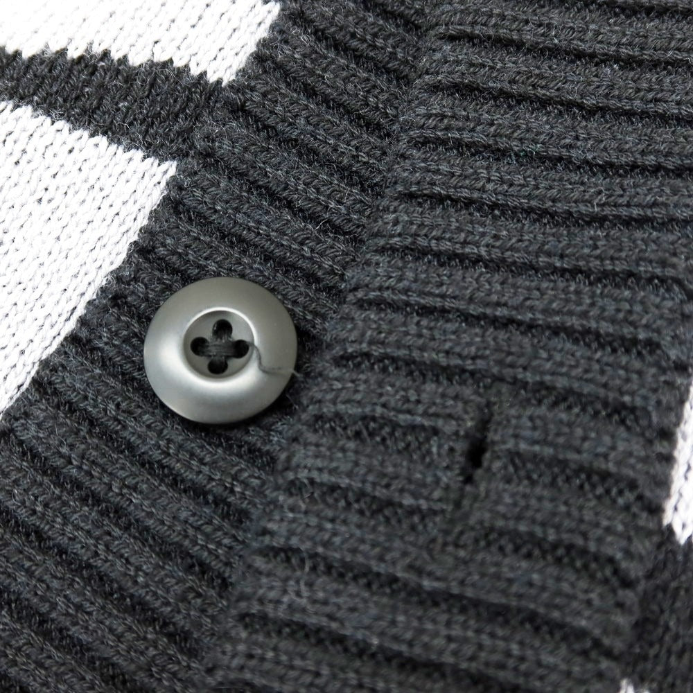 【中古】ジョーダンブランド JORDAN BRAND ポリエステルウールナイロン カーディガン ブラックxグレー【 L 】【 状態ランクB 】【 メンズ 】