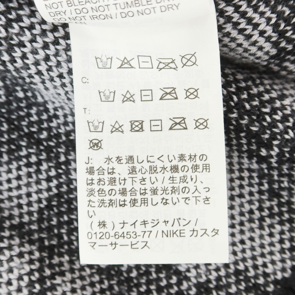 【中古】ジョーダンブランド JORDAN BRAND ポリエステルウールナイロン カーディガン ブラックxグレー【 L 】【 状態ランクB 】【 メンズ 】