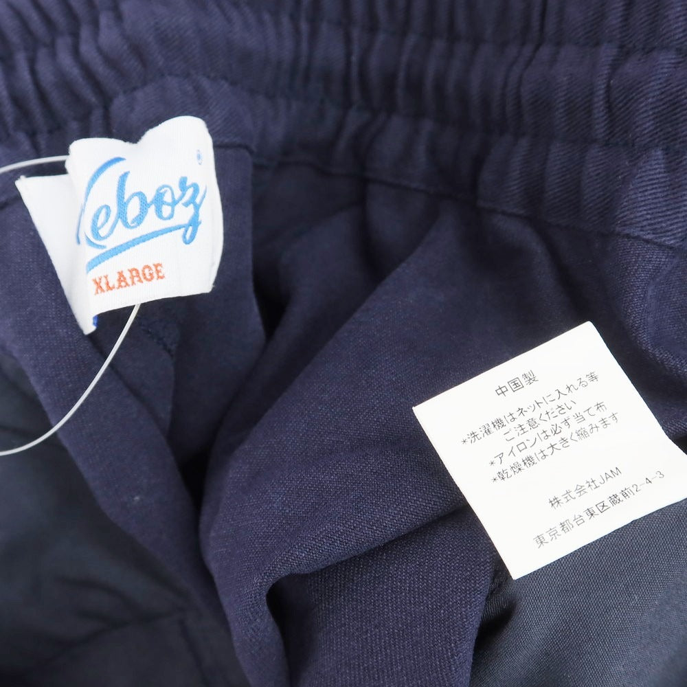 【中古】ケボズ KEBOZ コットン ベースボール ショートパンツ ネイビー【 XL 】【 状態ランクB 】【 メンズ 】