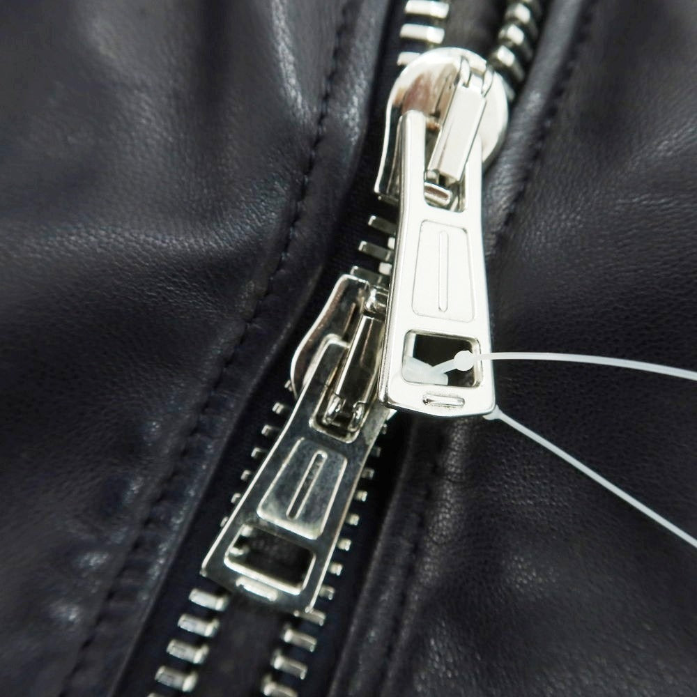 【中古】ウノピュウノウグァーレトレ 1piu1uguale3 ラムレザー ボアファー ダブルライダースジャケット ブラック【 5 】【 状態ランクB 】【 メンズ 】