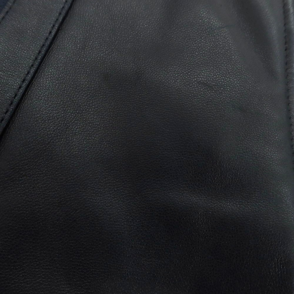 【中古】ウノピュウノウグァーレトレ 1piu1uguale3 ラムレザー ボアファー ダブルライダースジャケット ブラック【 5 】【 状態ランクB 】【 メンズ 】