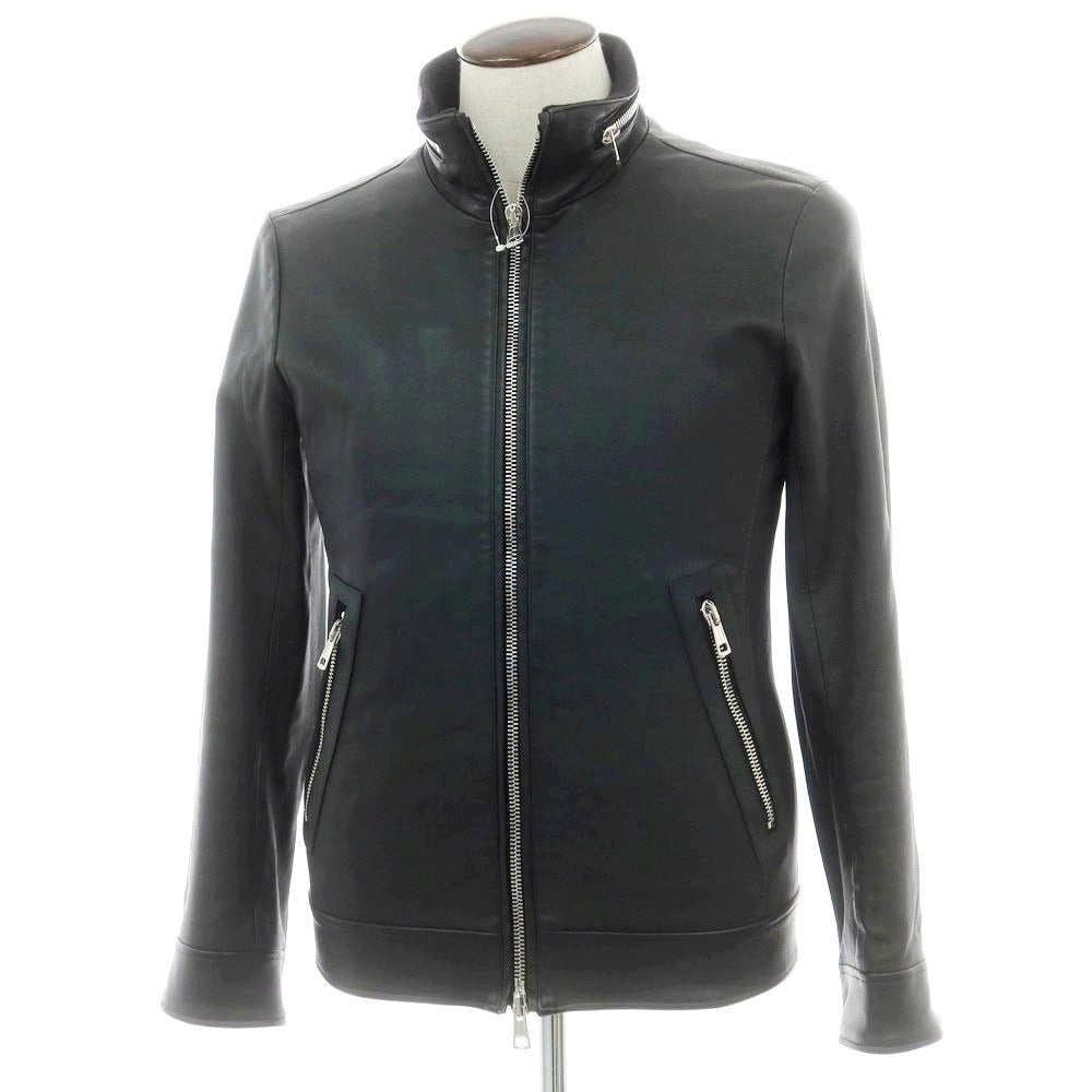 【中古】ウノピュウノウグァーレトレ 1piu1uguale3 ラムレザー ライダースジャケット ブラック【 5 】【 状態ランクB 】【 メンズ 】