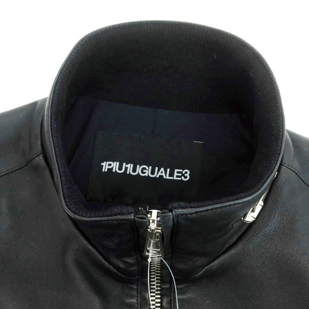 【中古】ウノピュウノウグァーレトレ 1piu1uguale3 ラムレザー ライダースジャケット ブラック【 5 】【 状態ランクB 】【 メンズ 】