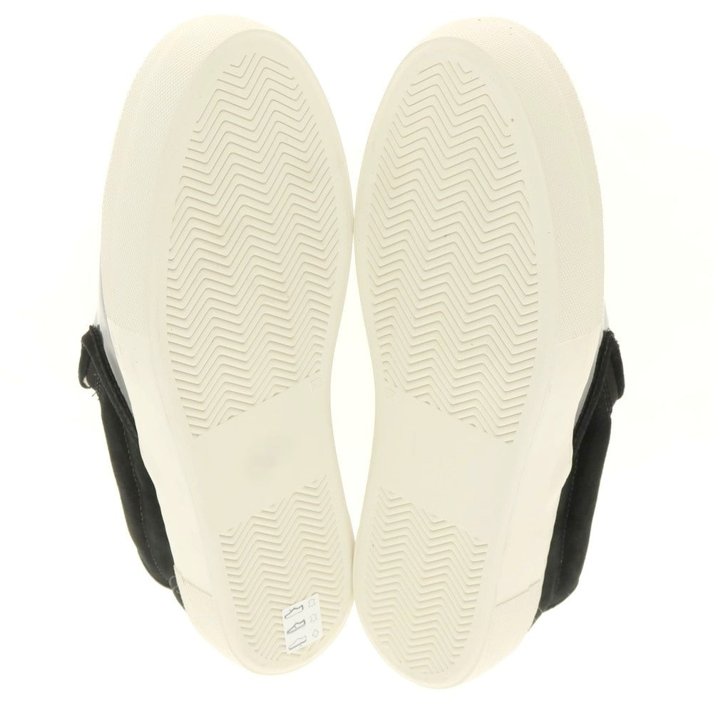 【中古】ウノピュウノウグァーレトレ 1piu1uguale3 ガラスレザー ボア スリッポン スニーカー ブラック【 44 】【 状態ランクA 】【 メンズ 】