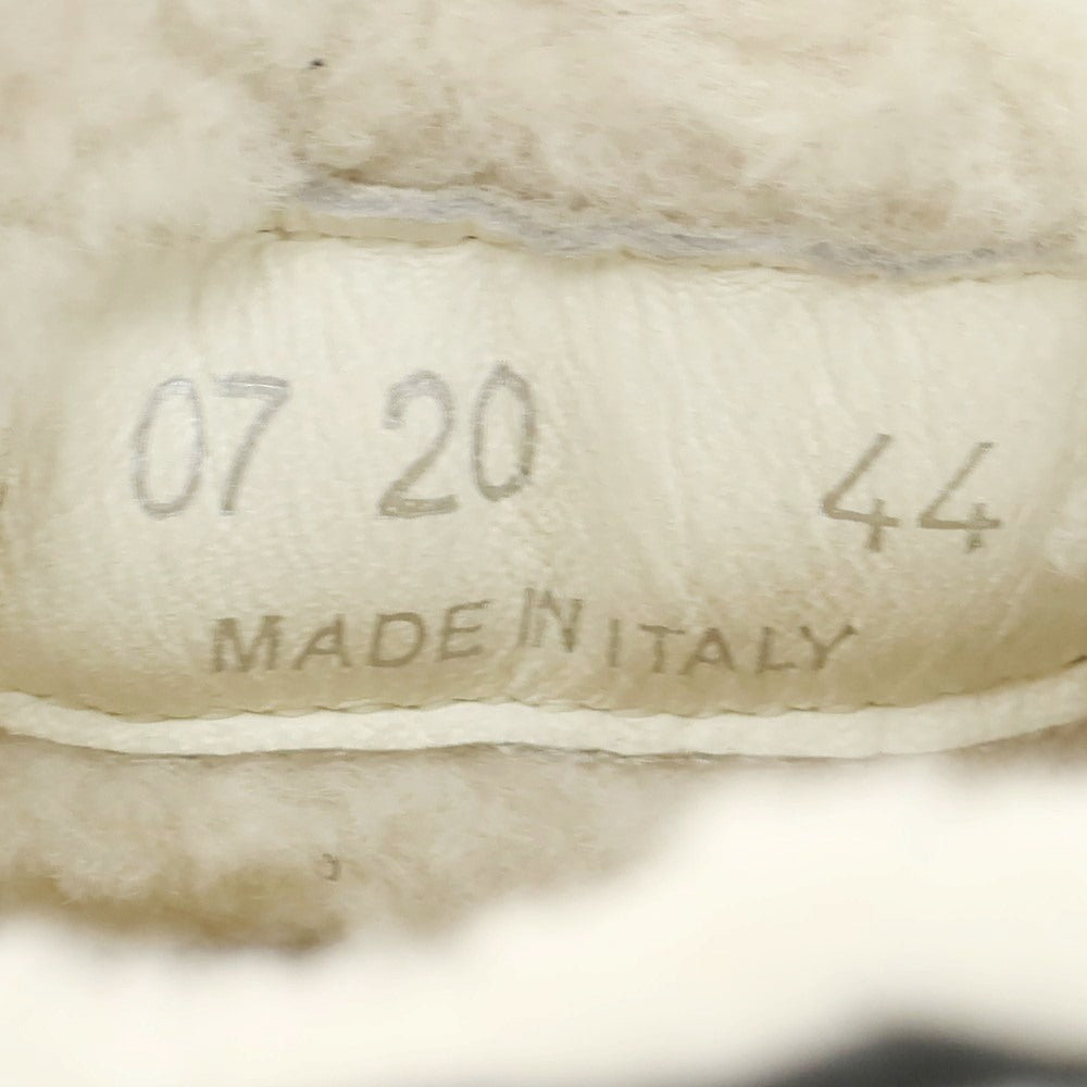 【中古】ウノピュウノウグァーレトレ 1piu1uguale3 ガラスレザー ボア スリッポン スニーカー ブラック【 44 】【 状態ランクA 】【 メンズ 】