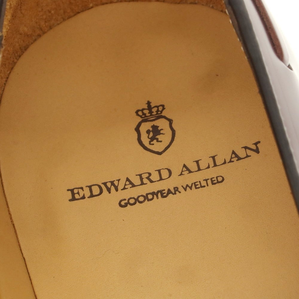 【中古】【未使用】エドワードアレン EDWARD ALLAN ガラスレザー タッセルローファー バーガンディ【 43 】【 状態ランクS 】【 メンズ 】
