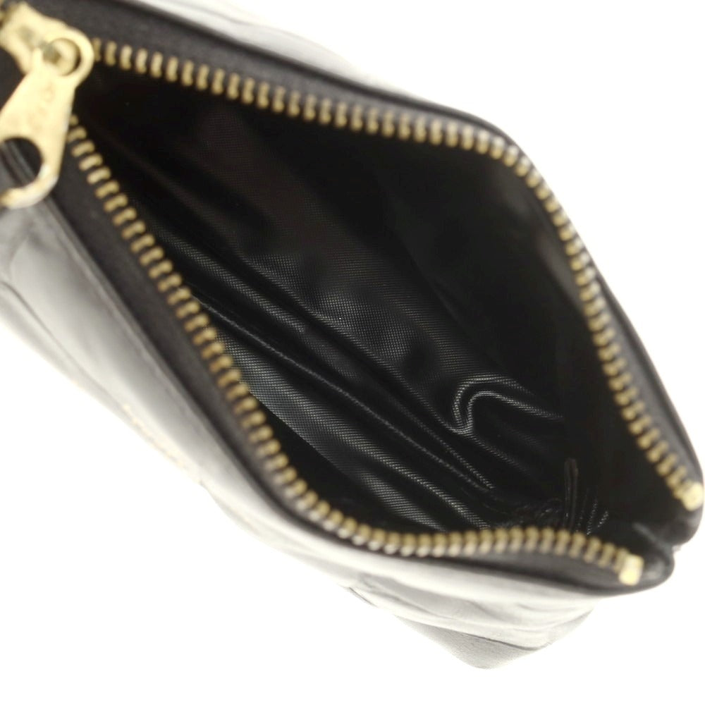 【中古】マルベリー MULBERRY クロコ型押しレザー RAFFLES HOTEL ポーチ ブラック【 状態ランクA 】【 ユニセックス 】