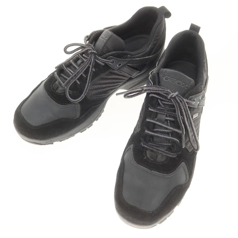 【中古】ジェオックス GEOX AMPHIBIOX スニーカー ブラック【 42 】【 状態ランクB 】【 メンズ 】