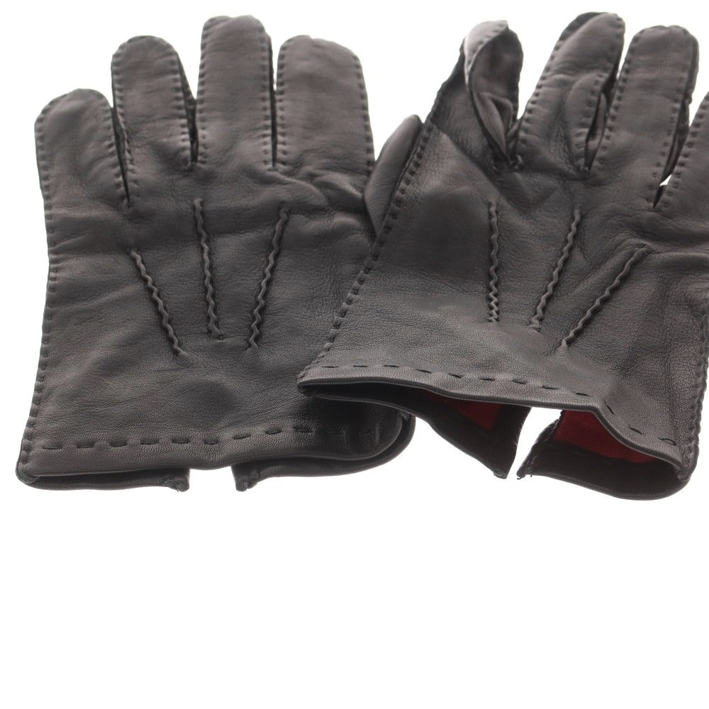 【中古】デンツ DENTS レザー シルクライニング 手袋 グローブ ブラック【 8 】【 状態ランクB 】【 メンズ 】