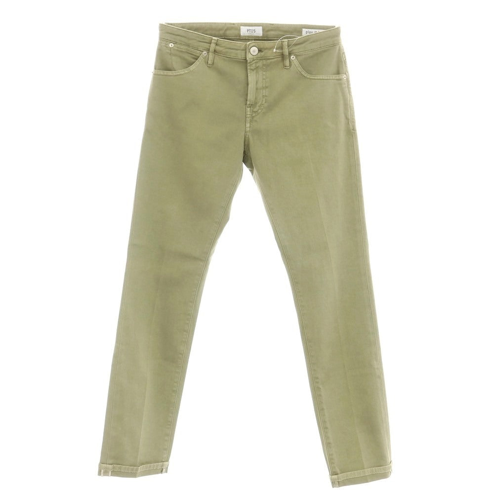 【中古】ピーティーゼロチンクエ PT05 SOUL ストレッチ コットン 5ポケットパンツ ライトオリーブ【 31 】【 状態ランクB 】【 メンズ 】
