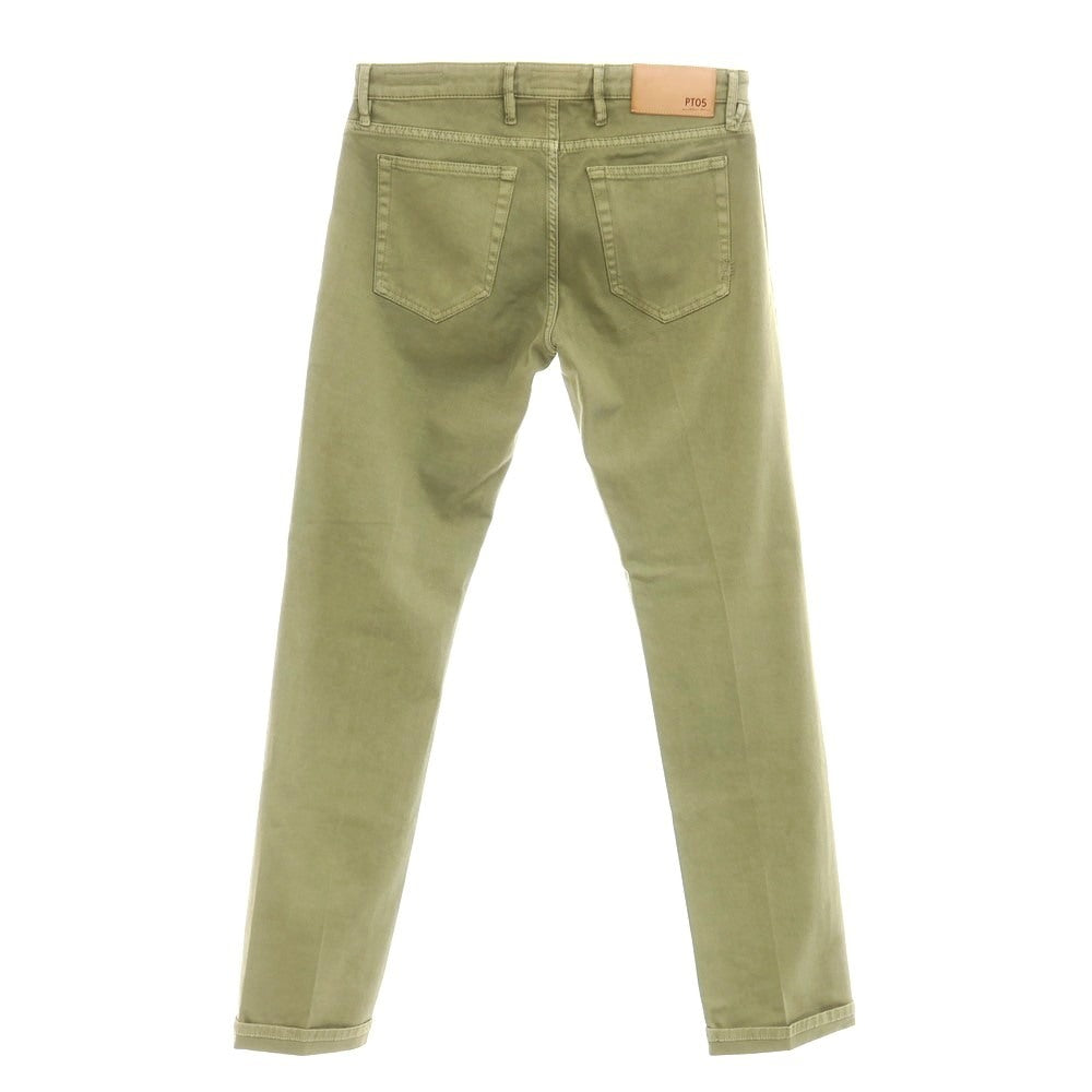 【中古】ピーティーゼロチンクエ PT05 SOUL ストレッチ コットン 5ポケットパンツ ライトオリーブ【 31 】【 状態ランクB 】【 メンズ 】
