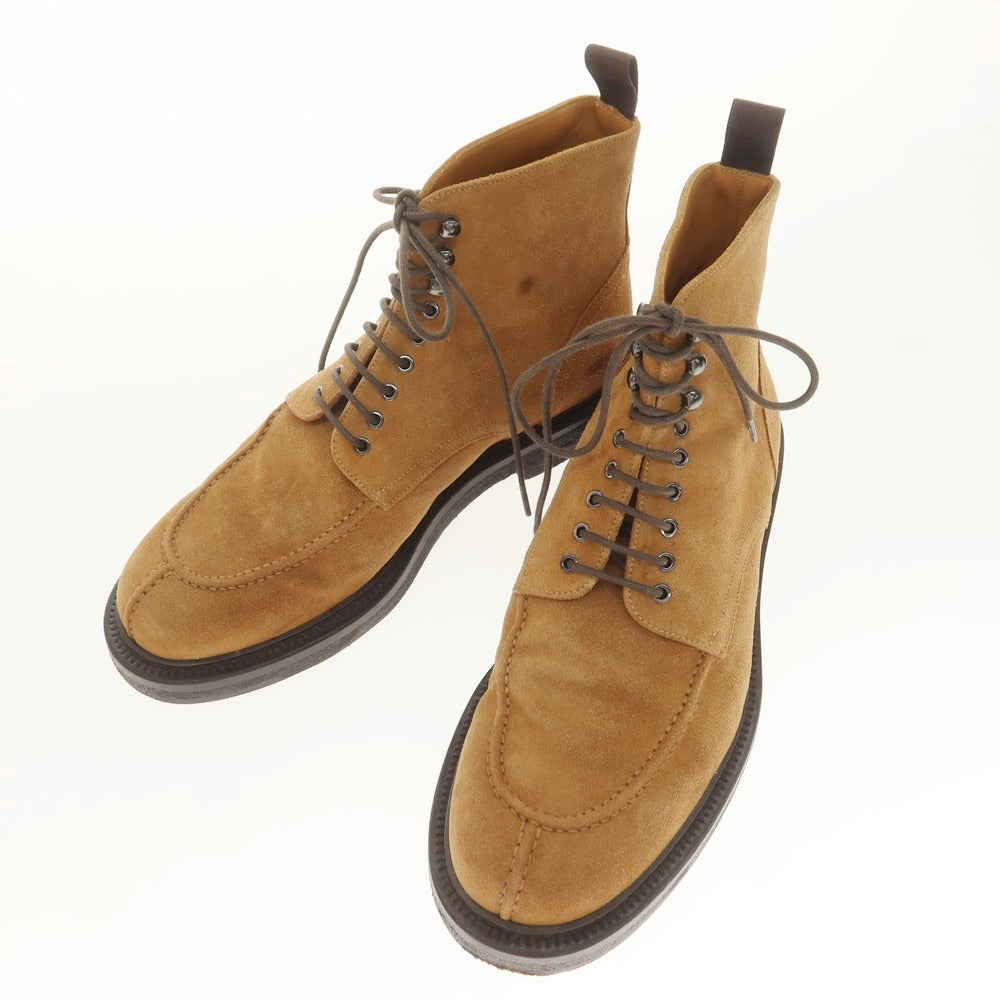 【中古】ミスターポーター Mr P. MR PORTER スエード Uチップタンカーブーツ ライトブラウン【 7 】【 状態ランクB 】【 メンズ 】