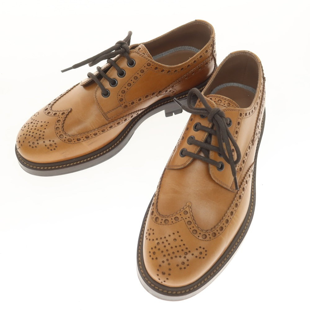 【中古】ブルネロクチネリ Brunello Cucinelli ウイングチップ ドレスシューズ ライトブラウン【 41 】【 状態ランクB 】【 メンズ 】