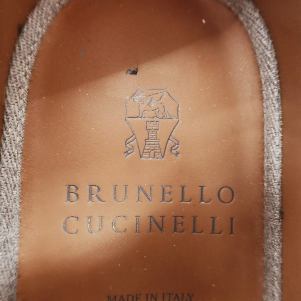 【中古】ブルネロクチネリ Brunello Cucinelli ウイングチップ ドレスシューズ ライトブラウン【 41 】【 状態ランクB 】【 メンズ 】