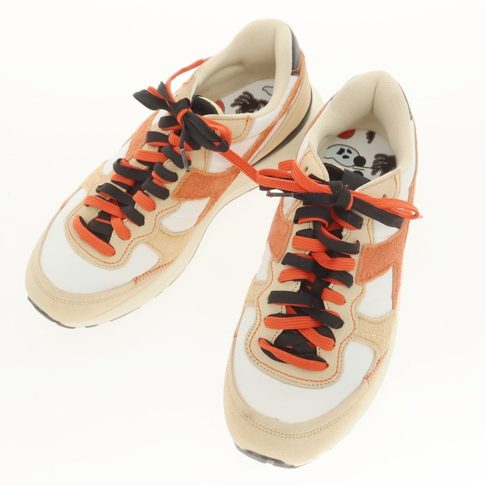 【中古】ディアドラ Diadora KMARO HALLOWEEN スニーカー ベージュxオレンジ【 26.5 】【 状態ランクA 】【 メンズ 】