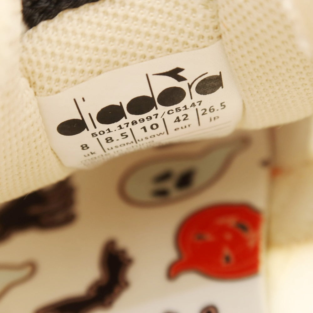 【中古】ディアドラ Diadora KMARO HALLOWEEN スニーカー ベージュxオレンジ【 26.5 】【 状態ランクA 】【 メンズ 】