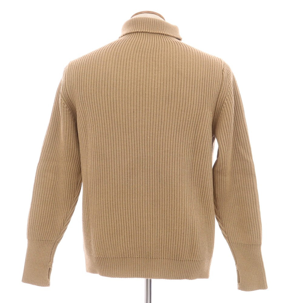 【中古】アンデルセンアンデルセン ANDERSEN-ANDERSEN ローゲージ ウール リブ タートルネック プルオーバーニット ベージュ【 M 】【 状態ランクB 】【 メンズ 】