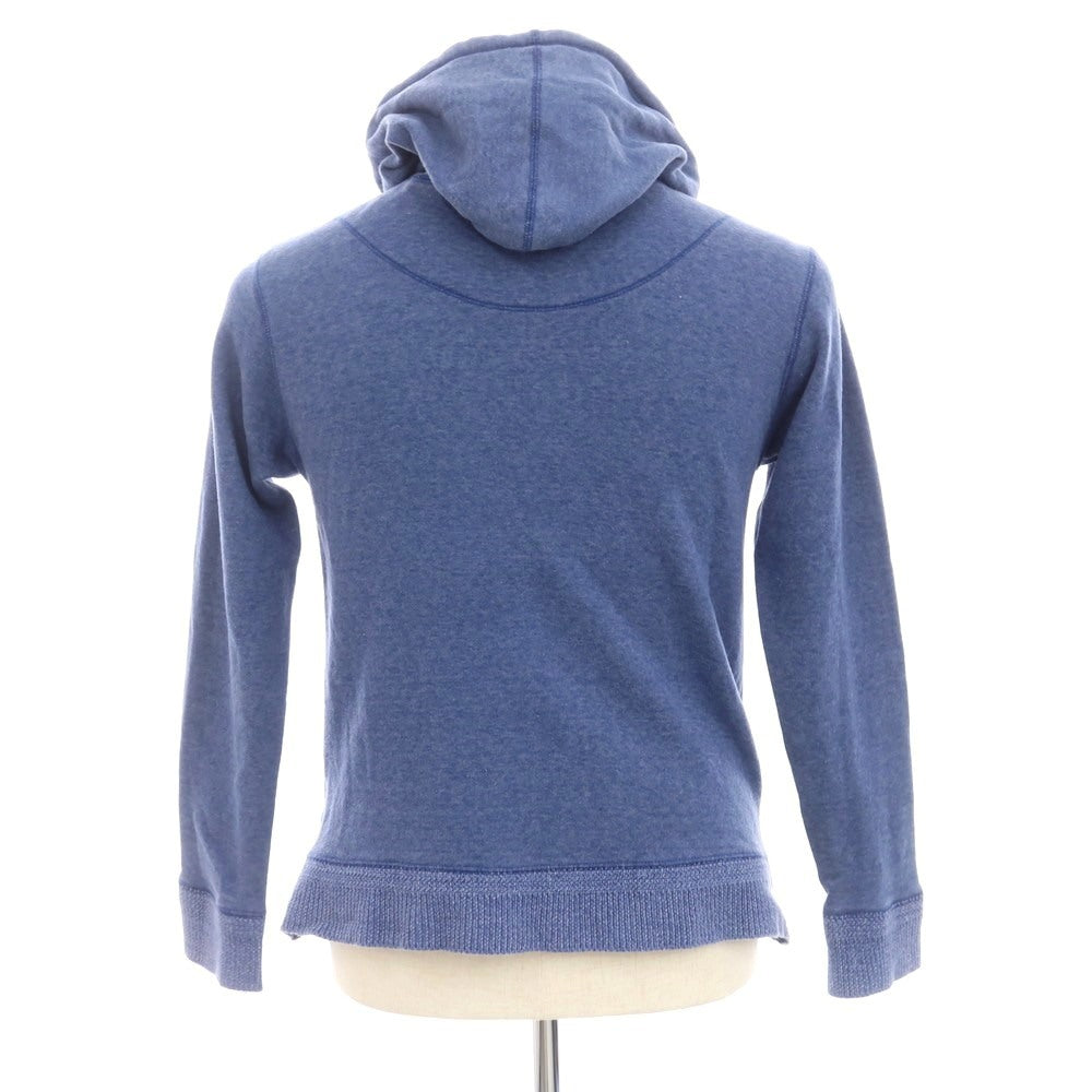 【中古】エオトト EOTOTO コットンポリエステル スウェット ジップアップ パーカー ダルブルー【 S 】【 状態ランクC 】【 メンズ 】