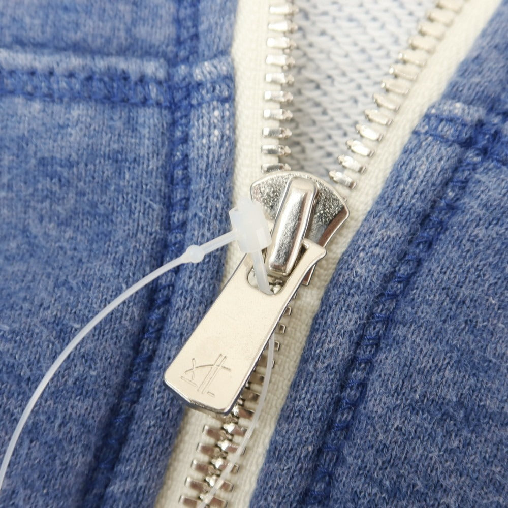 【中古】エオトト EOTOTO コットンポリエステル スウェット ジップアップ パーカー ダルブルー【 S 】【 状態ランクC 】【 メンズ 】