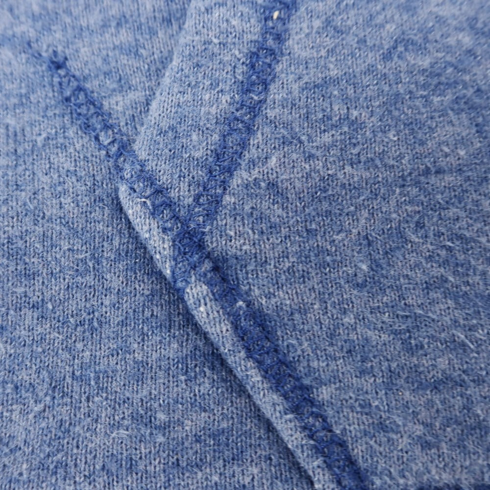 【中古】エオトト EOTOTO コットンポリエステル スウェット ジップアップ パーカー ダルブルー【 S 】【 状態ランクC 】【 メンズ 】