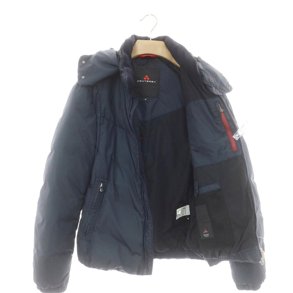 【中古】ピューテリー PEUTEREY ナイロン ダウンジャケット グレイッシュネイビー【 M 】【 状態ランクB 】【 メンズ 】