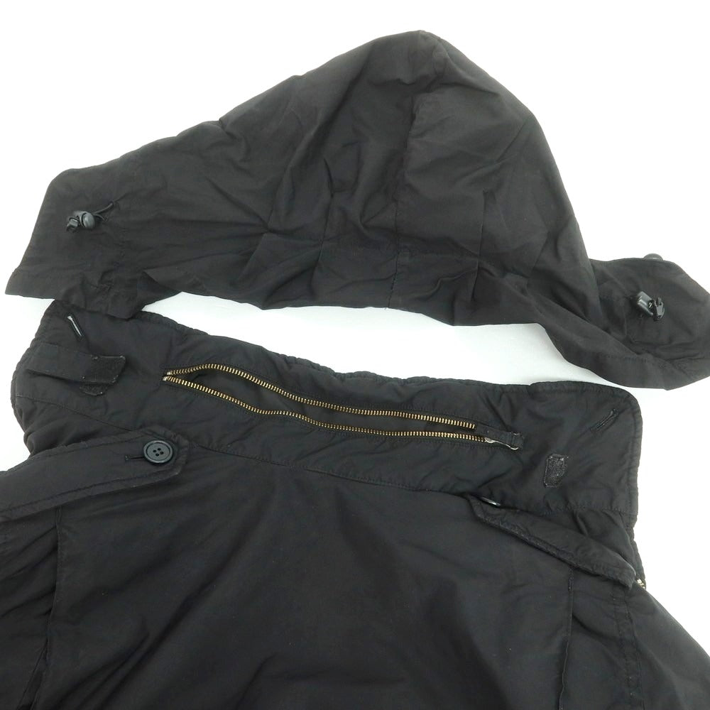 【中古】アスペジ ASPESI ポリエステルナイロン M-65 中綿ブルゾン ブラック【 XS 】【 状態ランクB 】【 メンズ 】