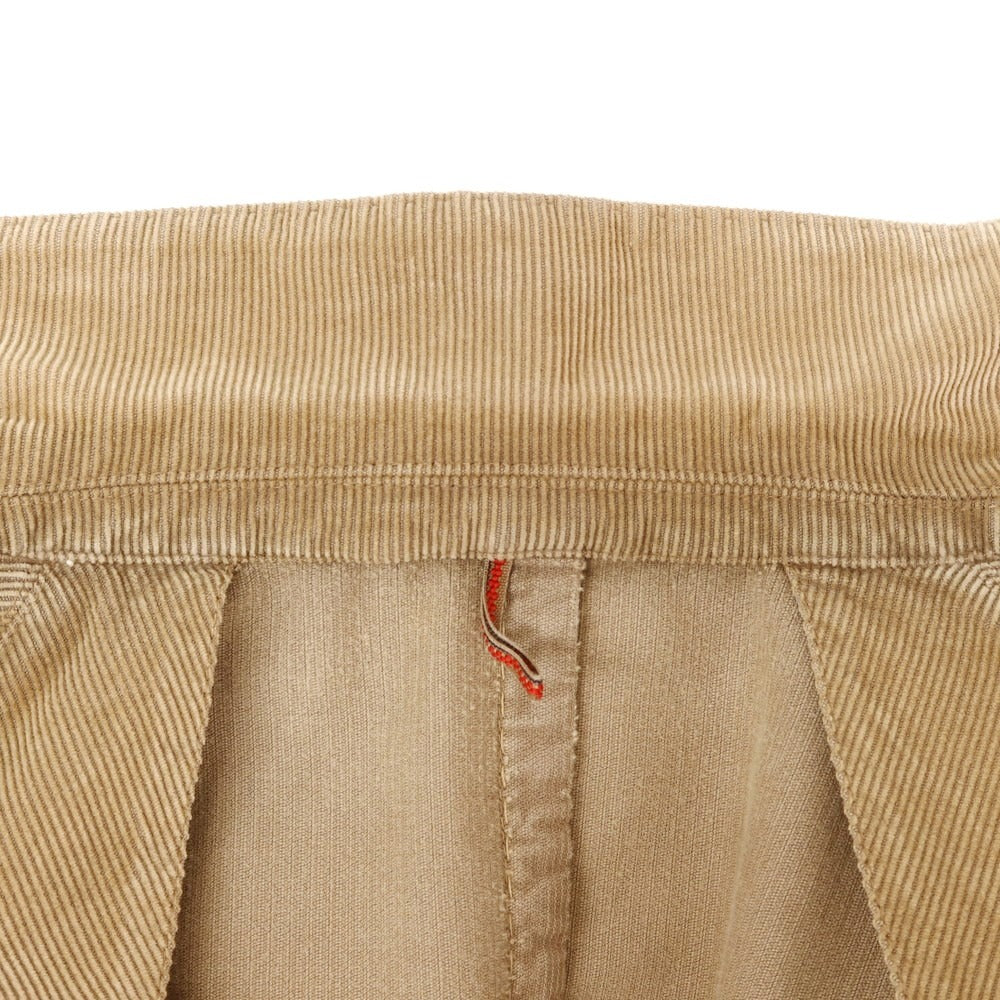 【中古】サンタニエッロ SANTANIELLO コーデュロイ 3つボタンスーツ ブラウンベージュ【 46 】【 状態ランクD 】【 メンズ 】