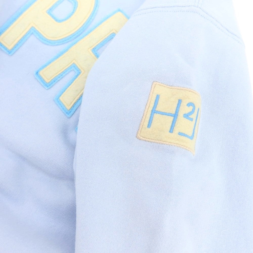 【中古】ハイドロゲン HYDROGEN コットン ハーフジップ スウェット ライトブルー【 L 】【 状態ランクC 】【 メンズ 】