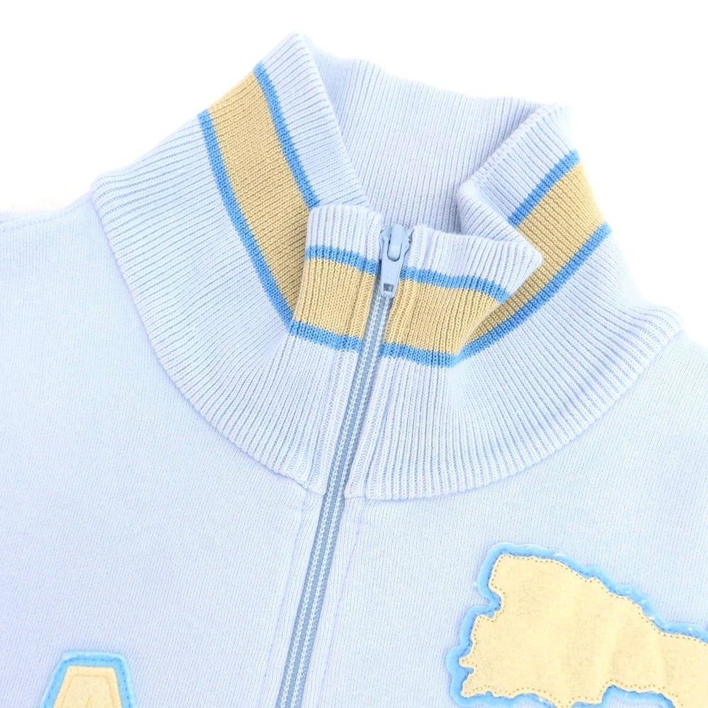 【中古】ハイドロゲン HYDROGEN コットン ハーフジップ スウェット ライトブルー【 L 】【 状態ランクC 】【 メンズ 】