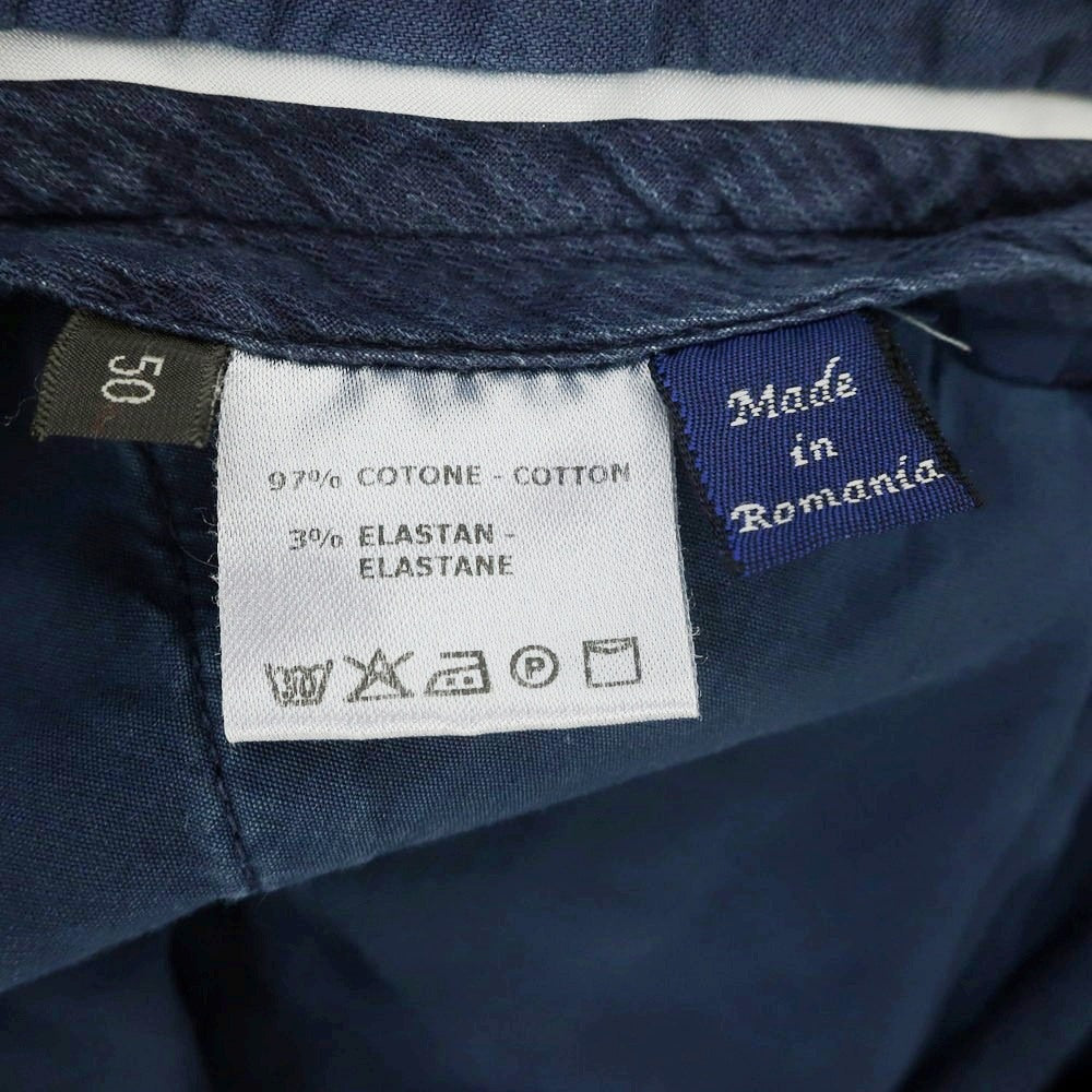 【中古】ジーティーアー G.T.A ストレッチ コットン カジュアルスラックスパンツ ネイビー【 50 】【 状態ランクC 】【 メンズ 】