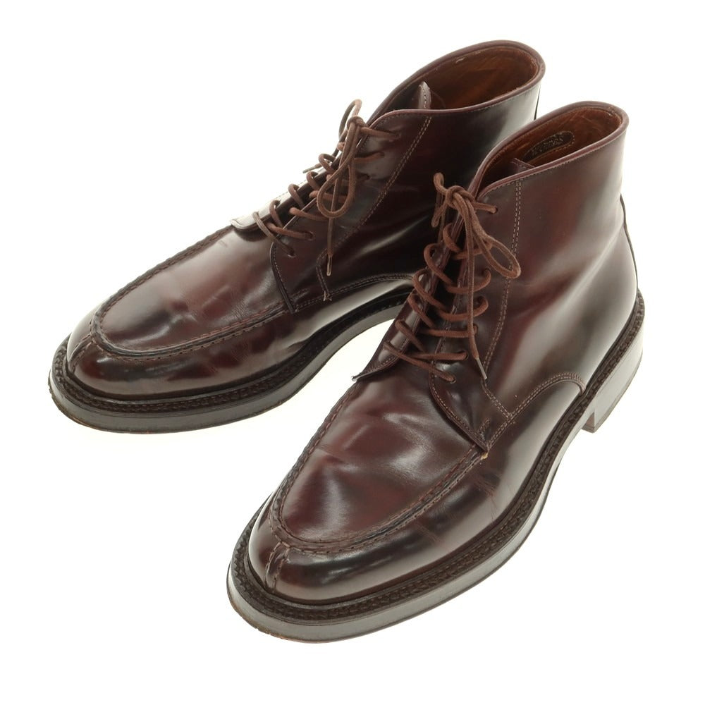 【中古】ギブス W.Gibbs コードバン Uチップ レースアップブーツ バーガンディ【 7 】【 状態ランクB 】【 メンズ 】