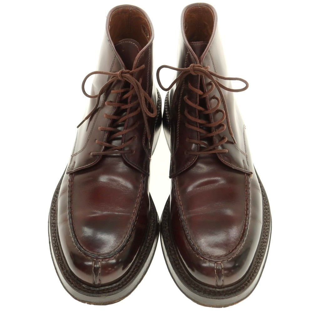 【中古】ギブス W.Gibbs コードバン Uチップ レースアップブーツ バーガンディ【 7 】【 状態ランクB 】【 メンズ 】