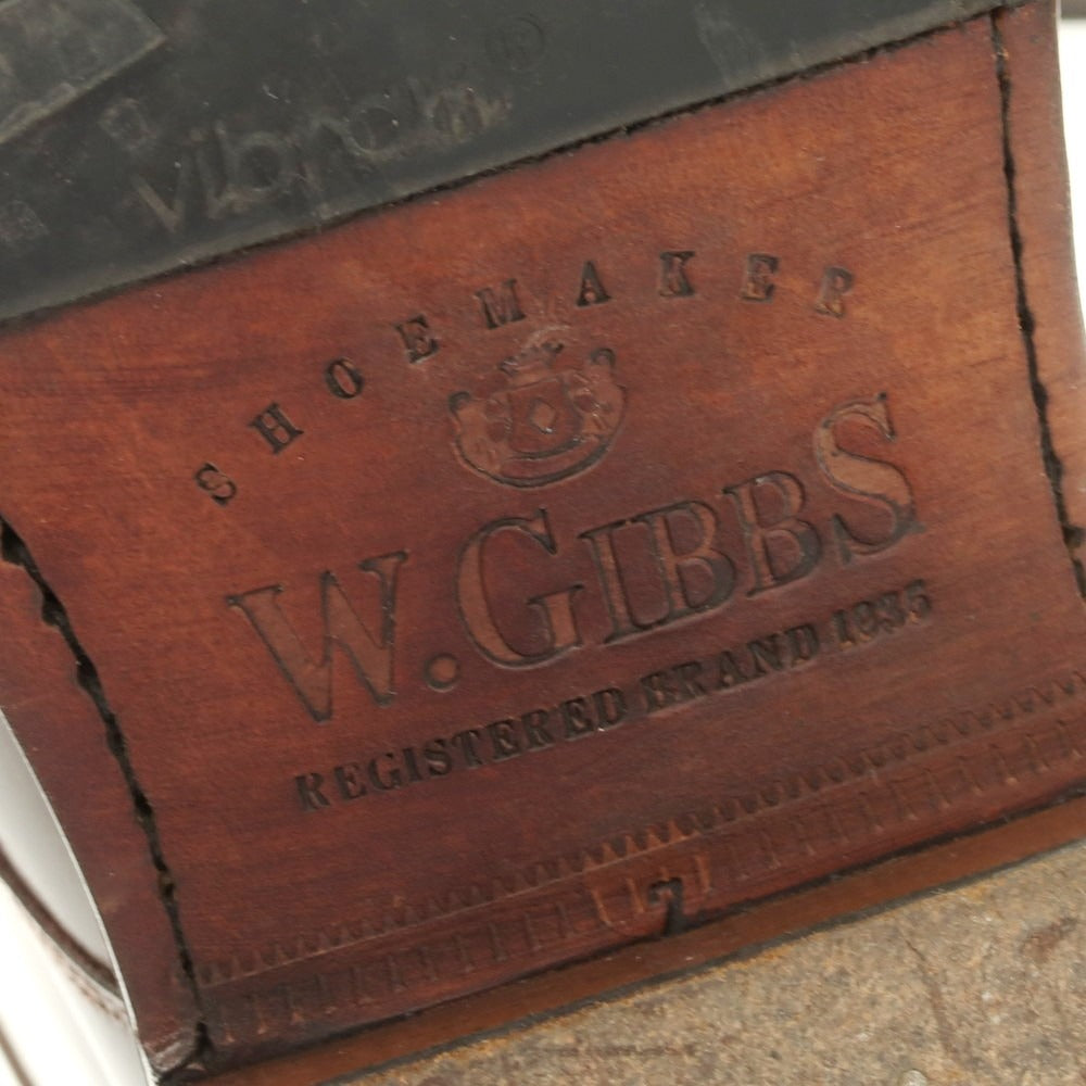 【中古】ギブス W.Gibbs コードバン Uチップ レースアップブーツ バーガンディ【 7 】【 状態ランクB 】【 メンズ 】
