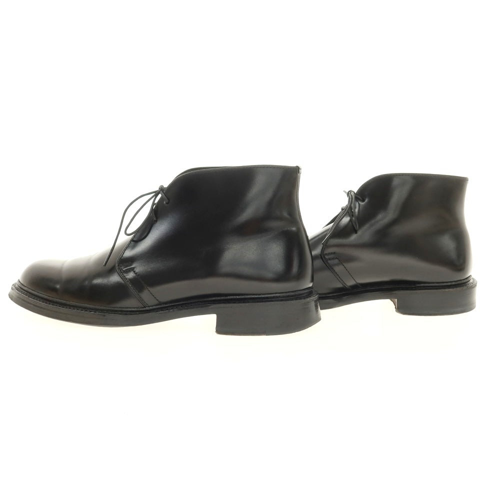 【中古】ジョンストン&マーフィー Johnston & Murphy コードバン チャッカブーツ ブラック【 6 】【 状態ランクB 】【 メンズ 】