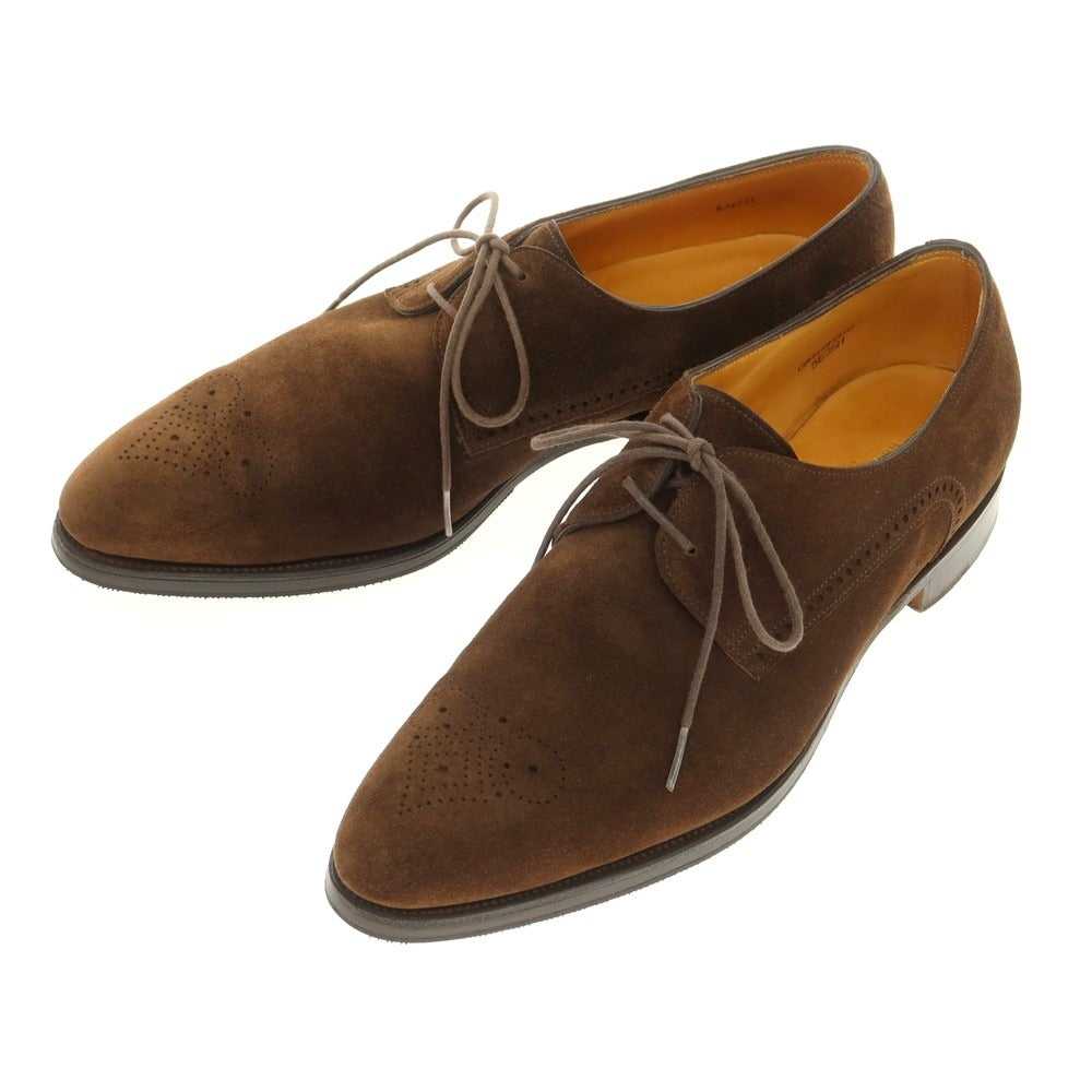 【中古】ジョンロブ John Lobb CHELMSFORD スエード ドレスシューズ ブラウン【 8E 】【 状態ランクB 】【 メンズ 】