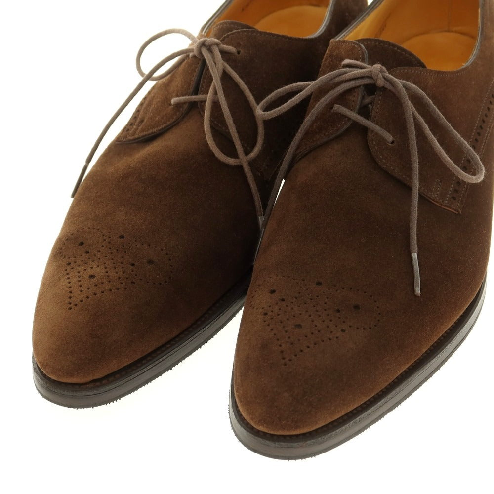 【中古】ジョンロブ John Lobb CHELMSFORD スエード ドレスシューズ ブラウン【 8E 】【 状態ランクB 】【 メンズ 】