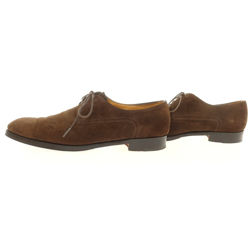 【中古】ジョンロブ John Lobb CHELMSFORD スエード ドレスシューズ ブラウン【 8E 】【 状態ランクB 】【 メンズ 】