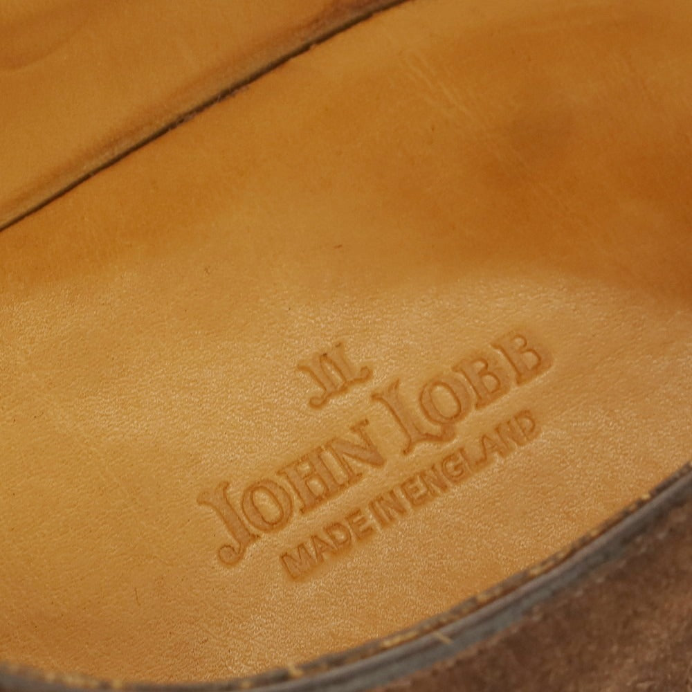 【中古】ジョンロブ John Lobb CHELMSFORD スエード ドレスシューズ ブラウン【 8E 】【 状態ランクB 】【 メンズ 】