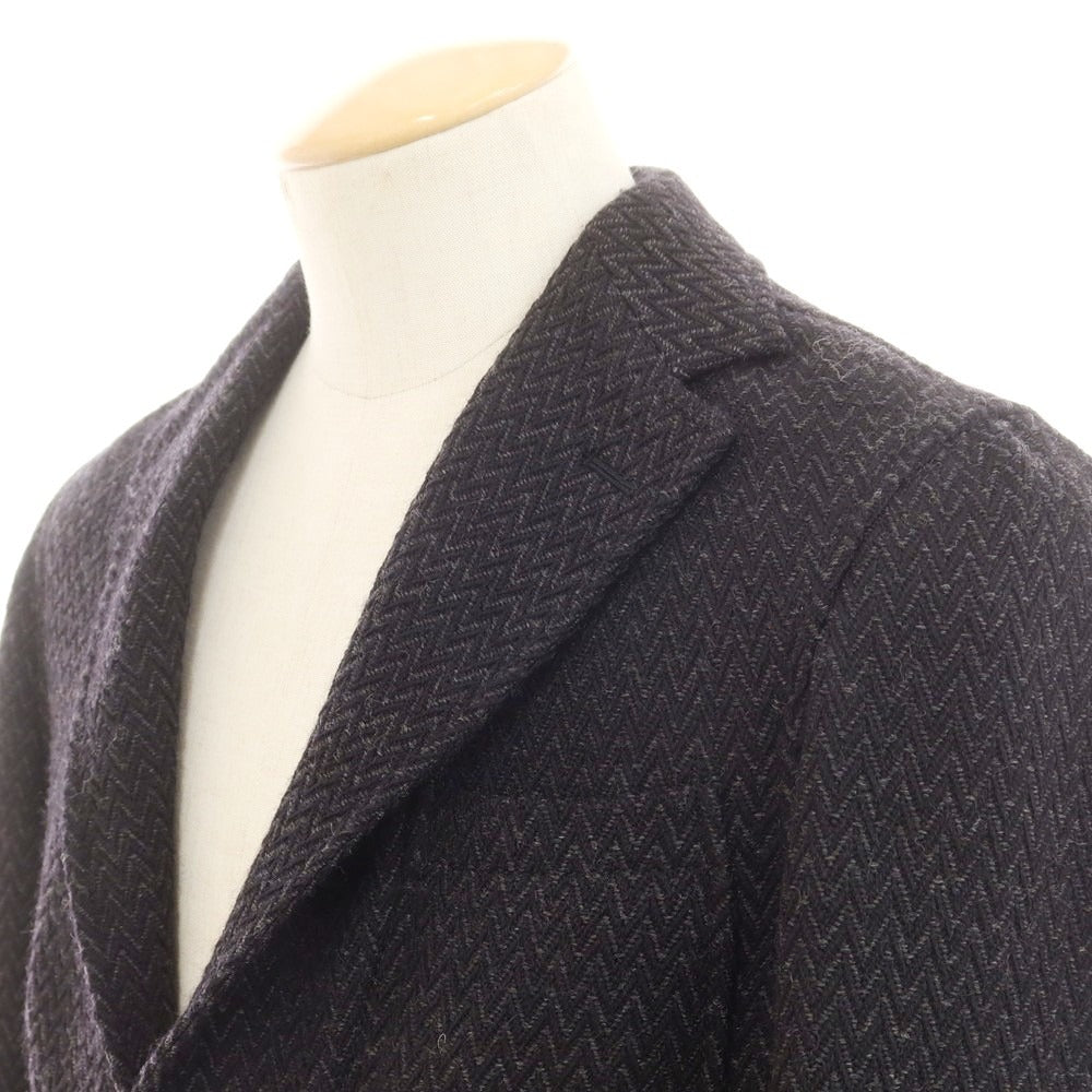 【中古】ザ ジジ THE GIGI ウール 2B カジュアルジャケット ブラックxグレー【 44 】【 状態ランクB 】【 メンズ 】