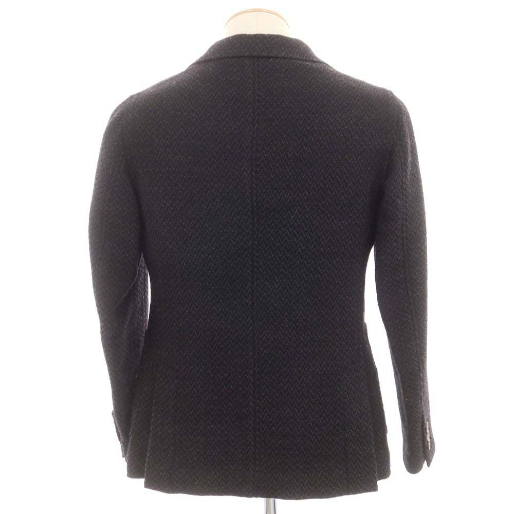【中古】ザ ジジ THE GIGI ウール 2B カジュアルジャケット ブラックxグレー【 44 】【 状態ランクB 】【 メンズ 】