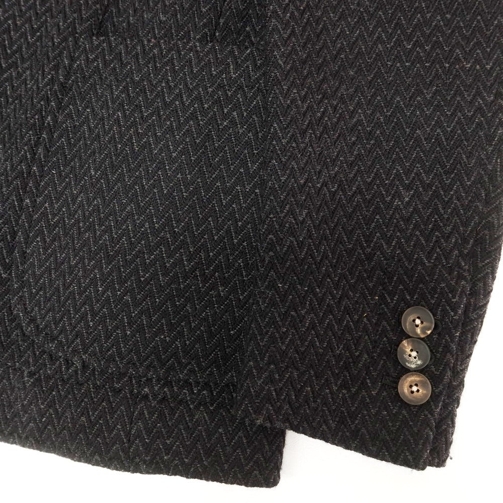 【中古】ザ ジジ THE GIGI ウール 2B カジュアルジャケット ブラックxグレー【 44 】【 状態ランクB 】【 メンズ 】