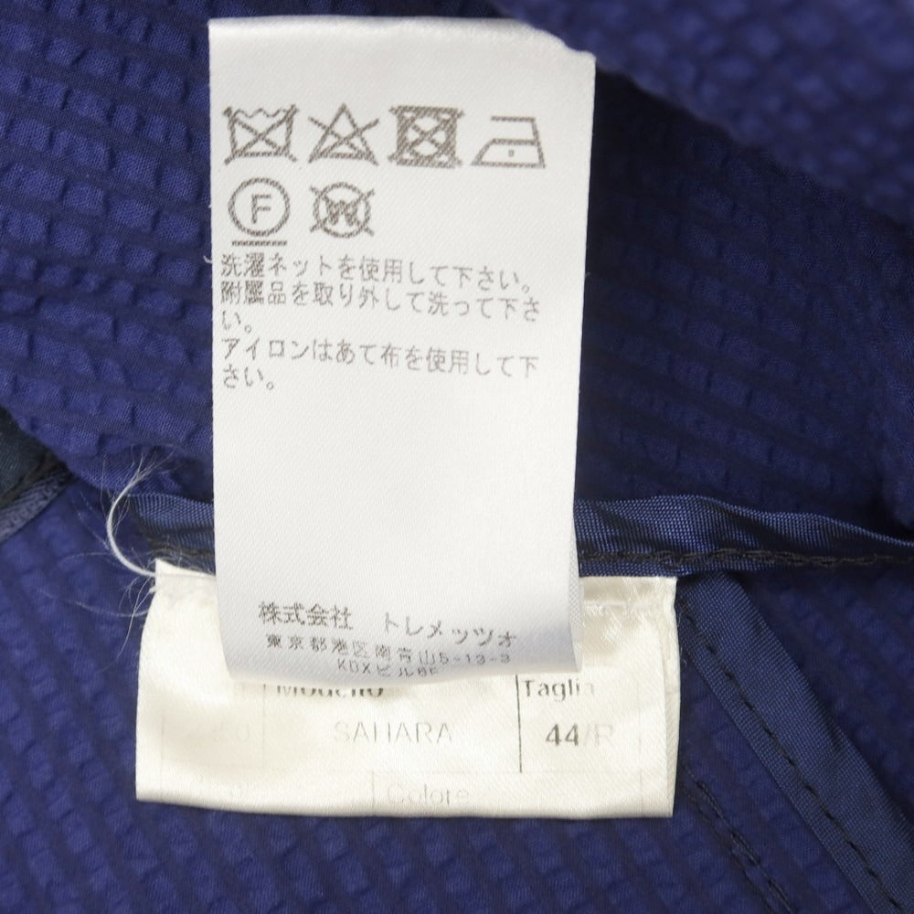 【中古】タリアトーレ TAGLIATORE SAHARA コットンサッカー 2B テーラードジャケット ライトネイビー【 44 】【 状態ランクB 】【 メンズ 】